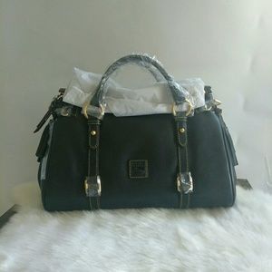 NWT.  Navy Blue Medium Florentine Satchel.